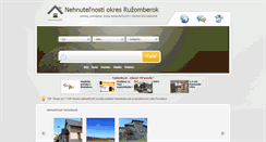 Desktop Screenshot of nehnutelnosti-ruzomberok.eu